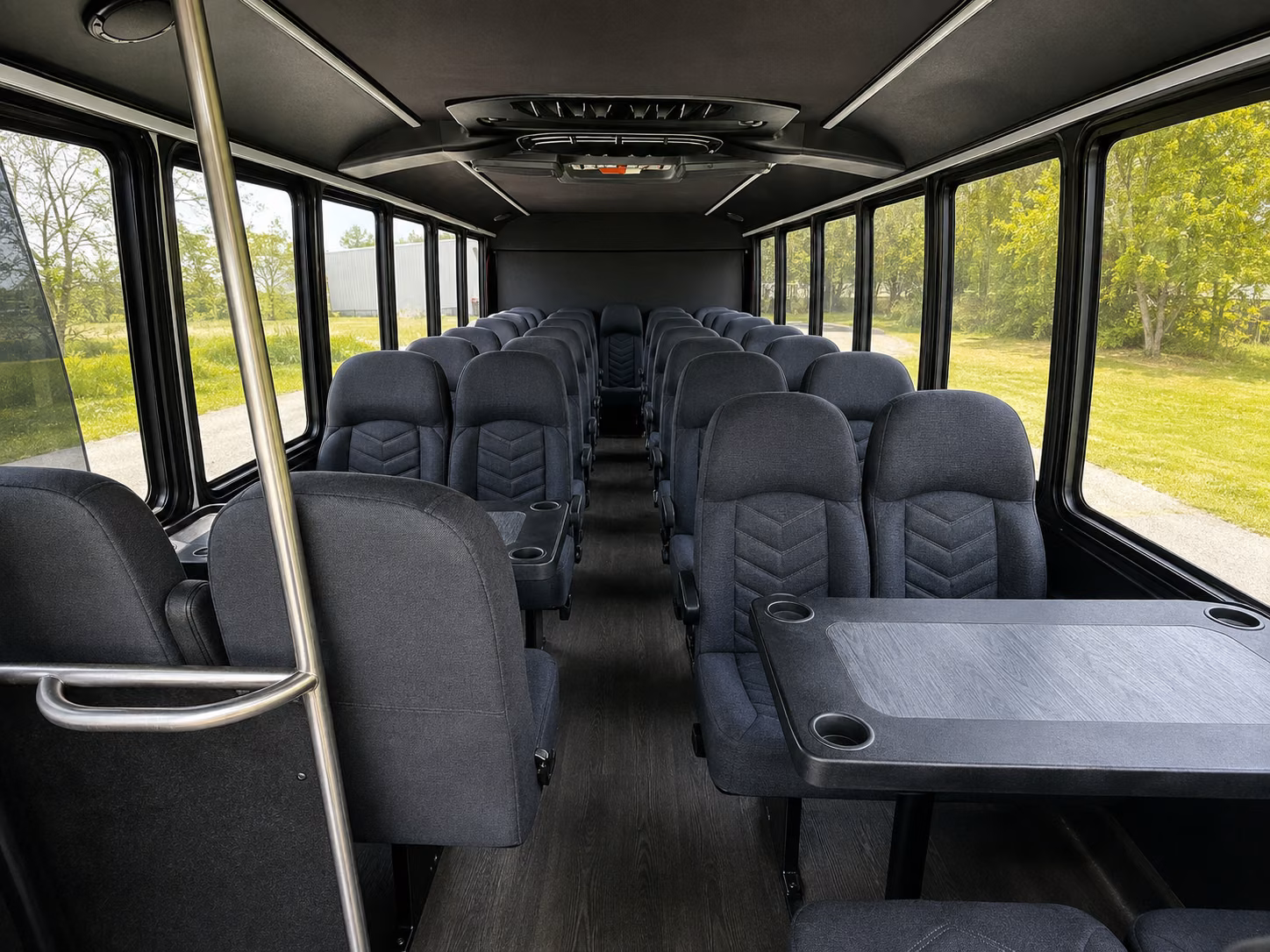 oceanside 18 passenger minibus inside