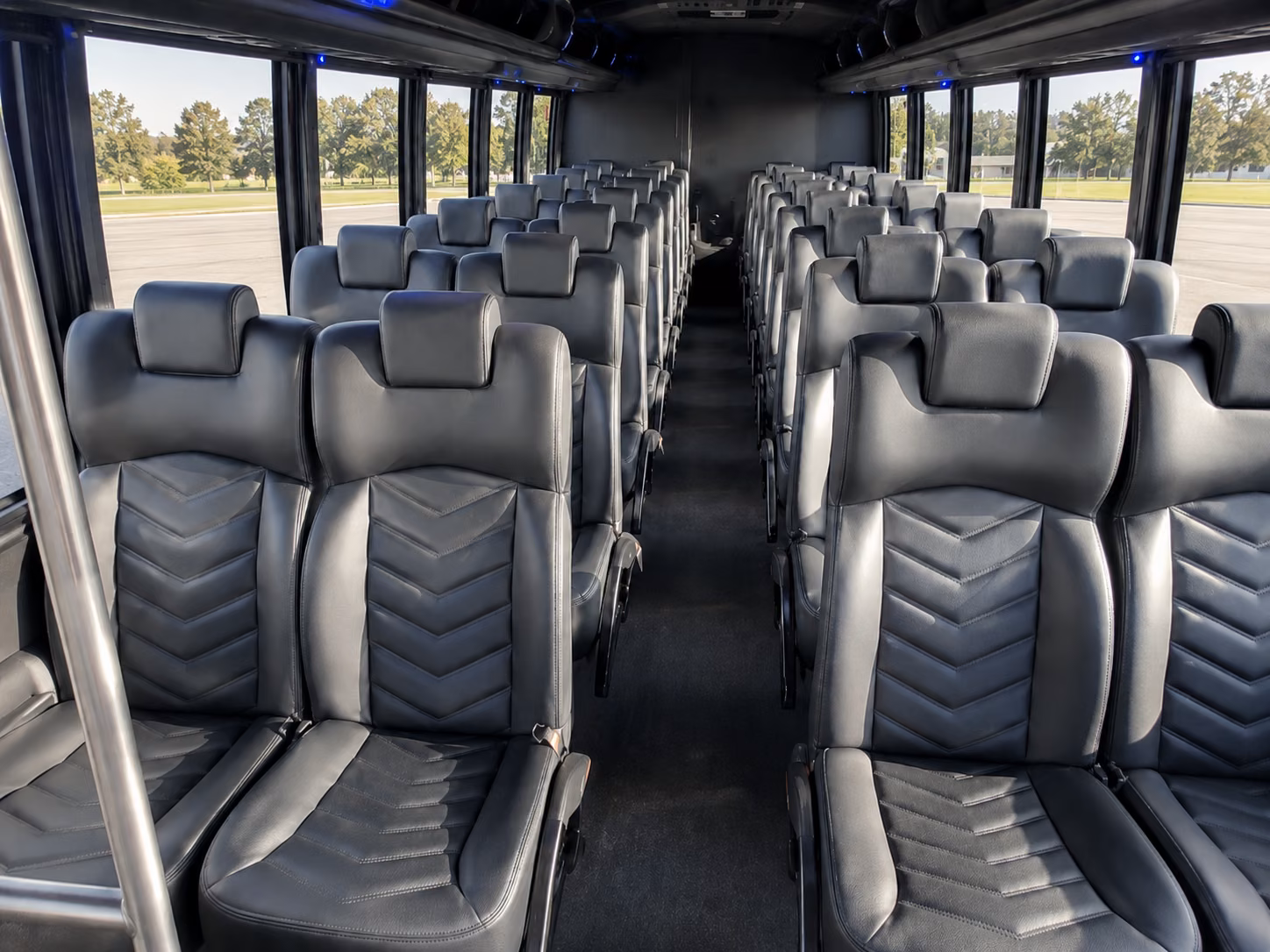 oceanside 18 passenger minibus interior