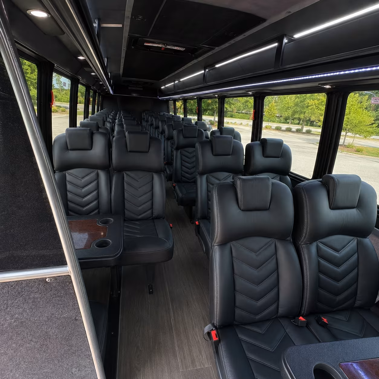 oceanside 25 passenger minibus interior