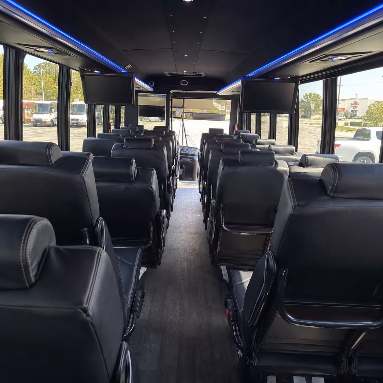 oceanside 28 passenger minibus inside