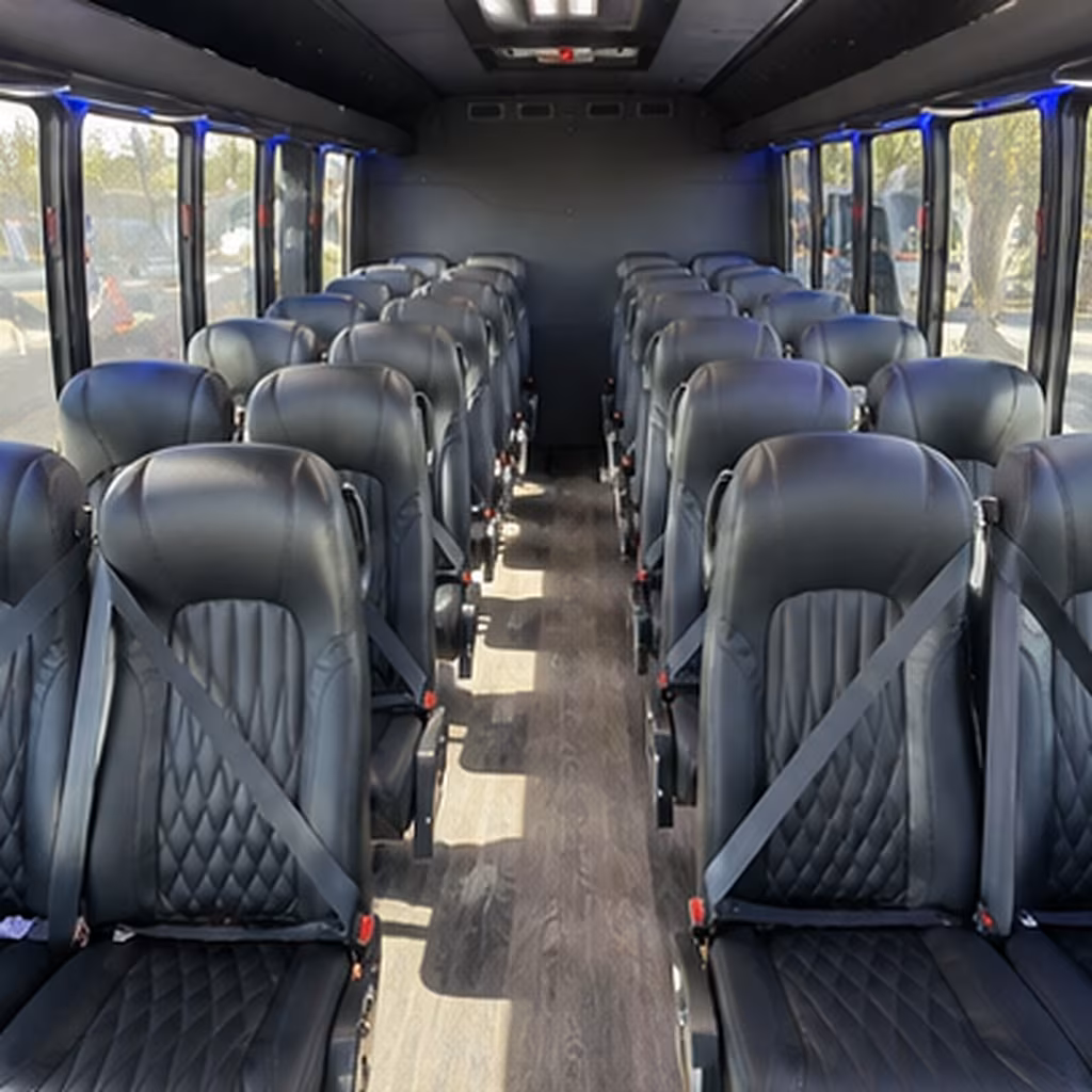 oceanside 30 passenger minibus inside