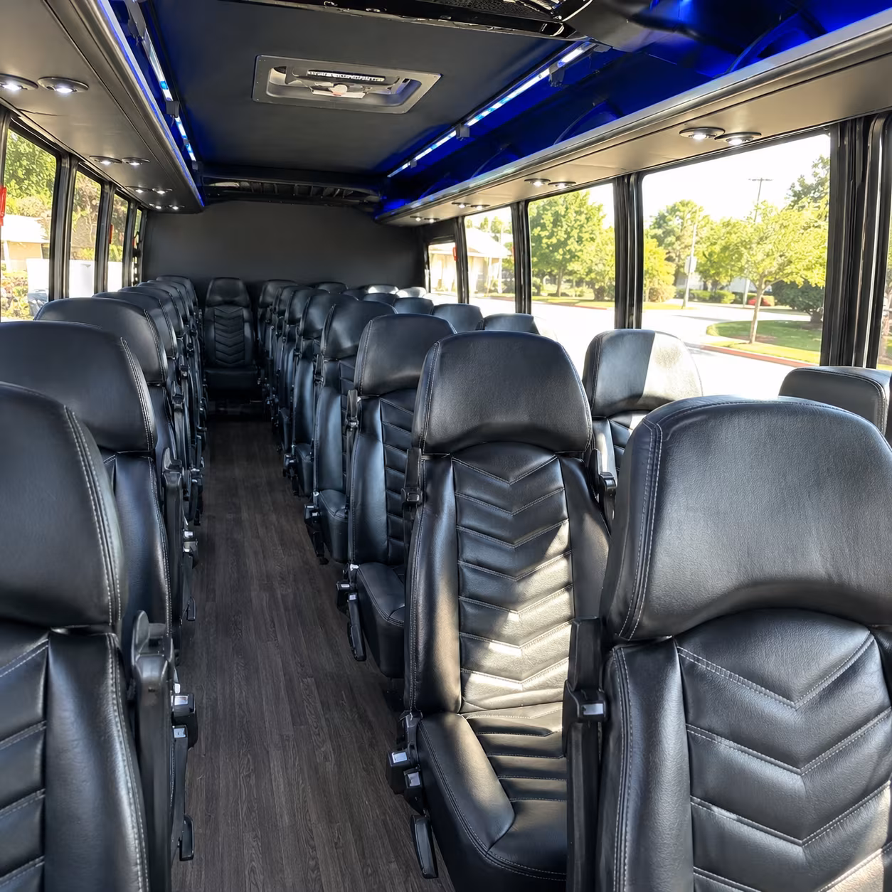 oceanside 35 passenger minibus inside