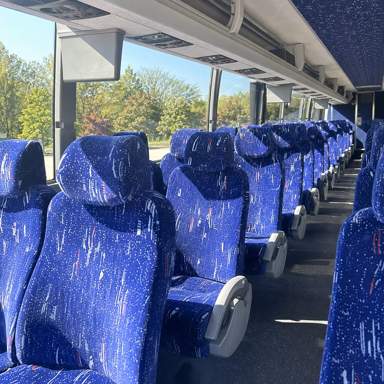 oceanside 56 passenger charter bus inside