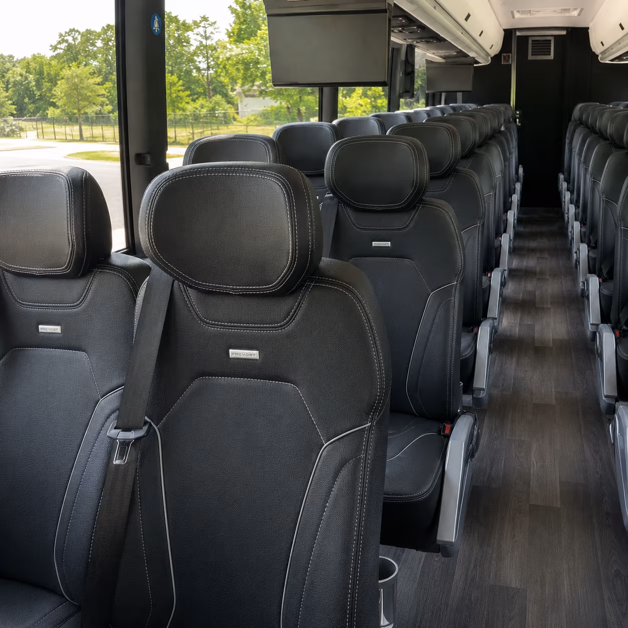 oceanside 56 passenger charter bus interior
