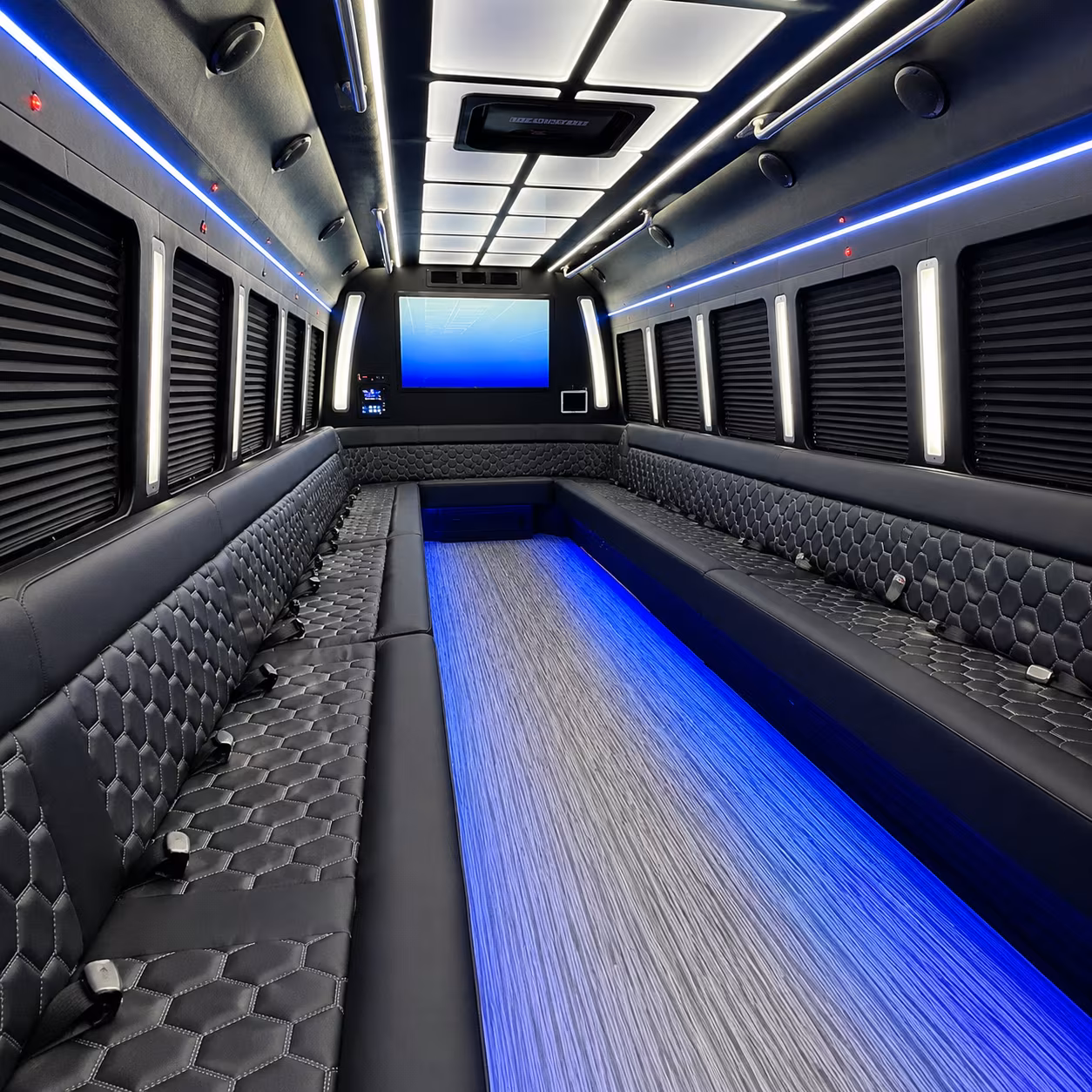 oceanside party bus inside