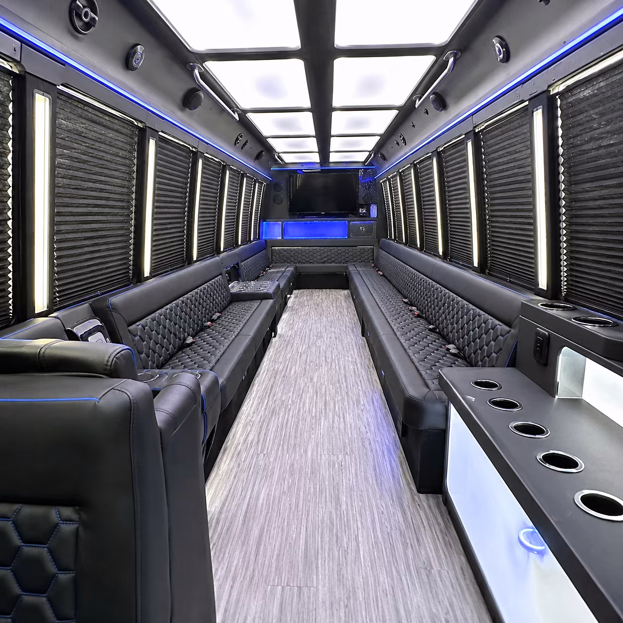oceanside party bus interior
