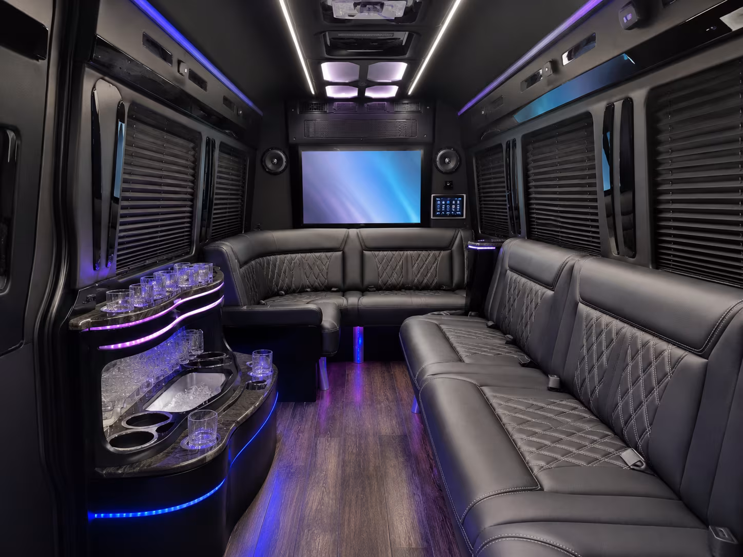 oceanside sprinter limousine inside