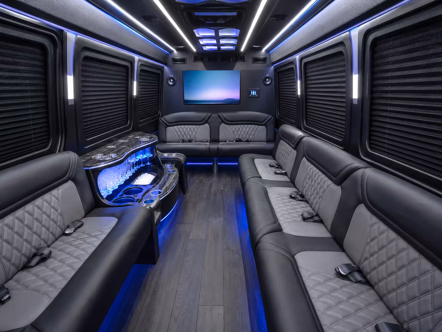 oceanside sprinter limousine interior